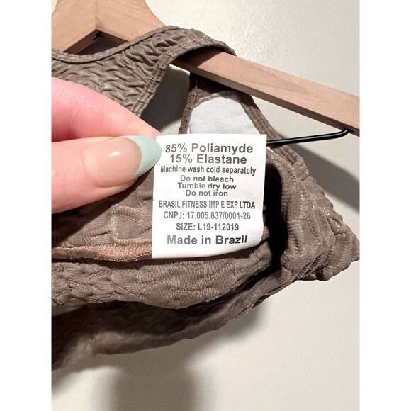 Booty By Brabants Original Sports Bra Top in Coco - Picture 7 of 7